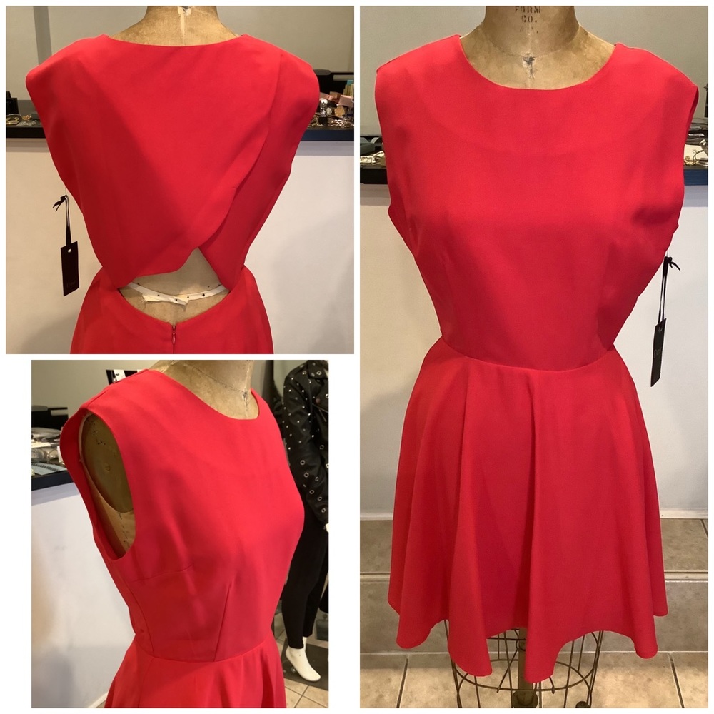 Stunning A-Line Red Dress